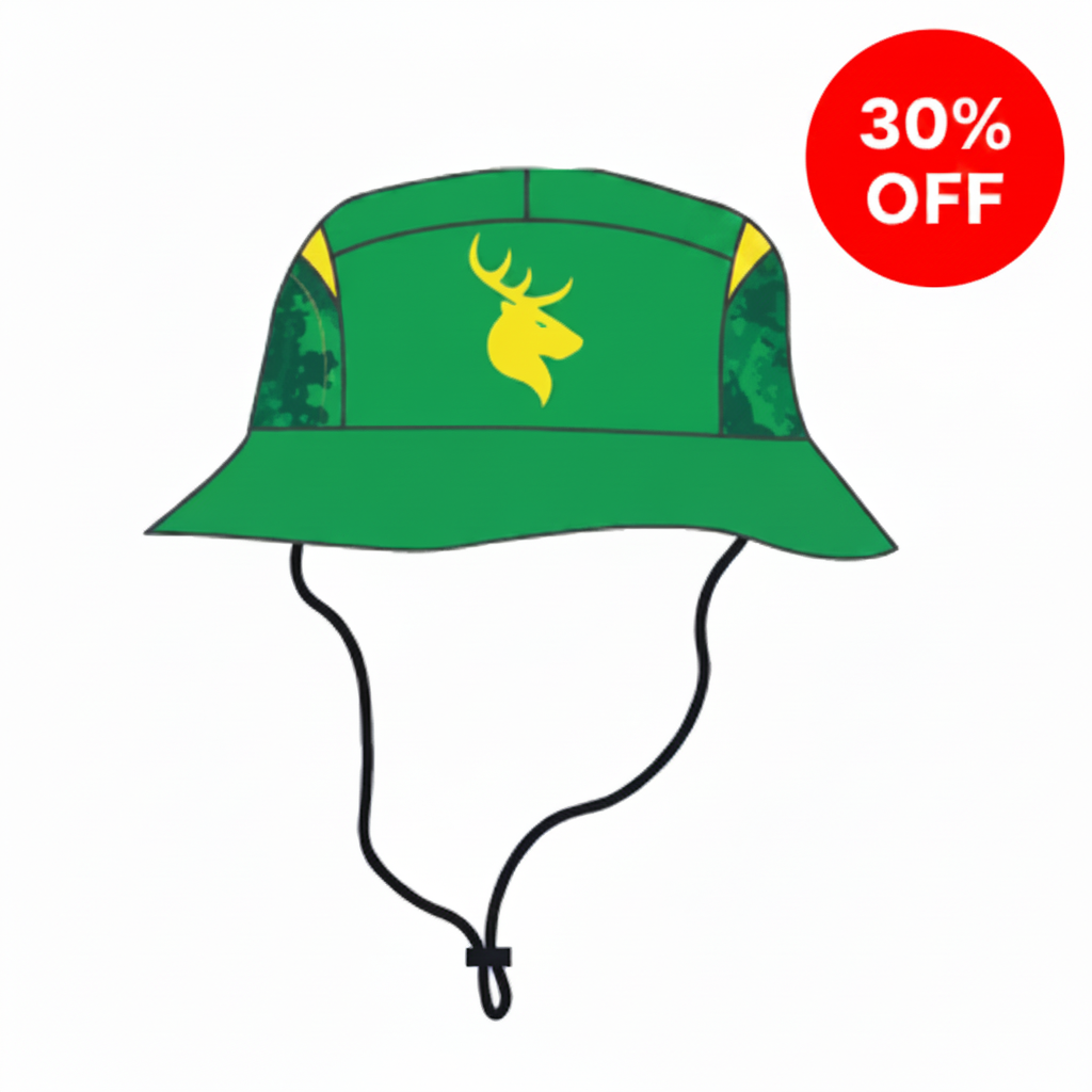 Central Stags/Hinds Green Bucket Hat